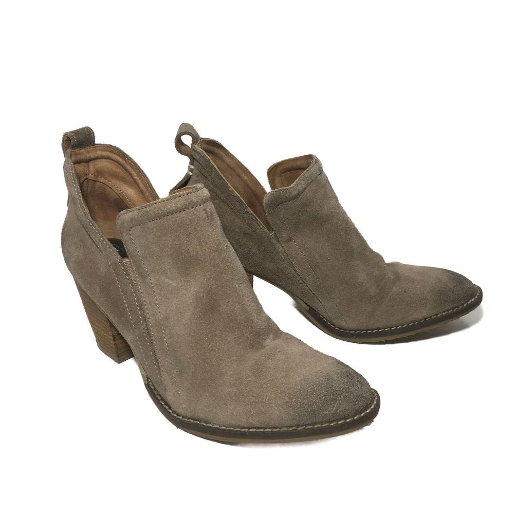 Jeffrey Campbell Rosalee Distressed Taupe Suede B… - image 3